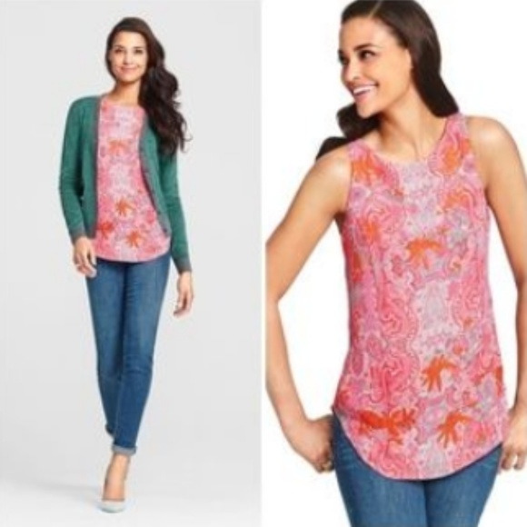CAbi Tops - CAbi Paisley Printed Jubilee Tank Top Style 127